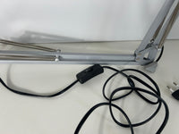 Schreibtischlampe Tischleuchte Silber mit Tischklemme