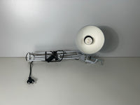 Schreibtischlampe Tischleuchte Silber mit Tischklemme