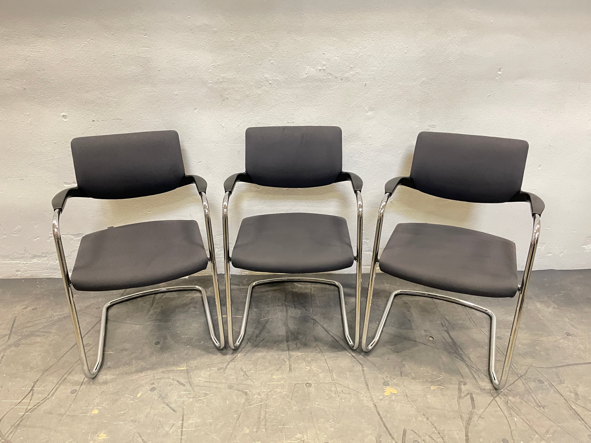 Interstuhl Konferenzstuhl Blau