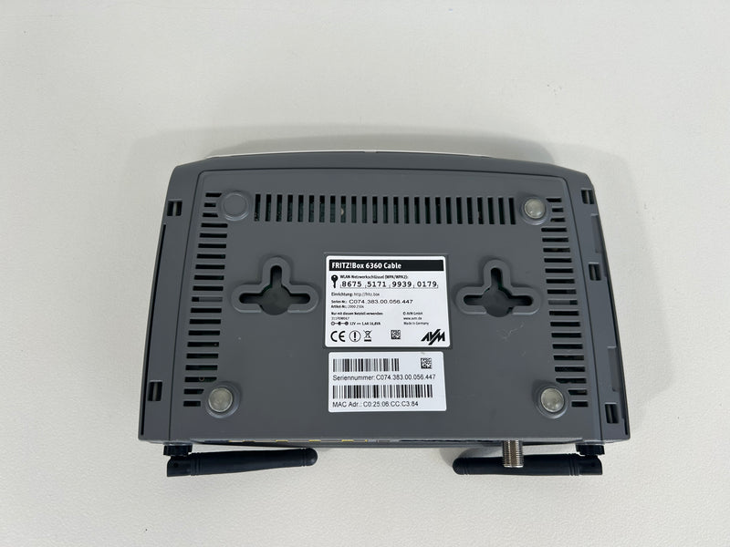 Fritz!Box 6360 Cable weiß WLAN Router Wireless