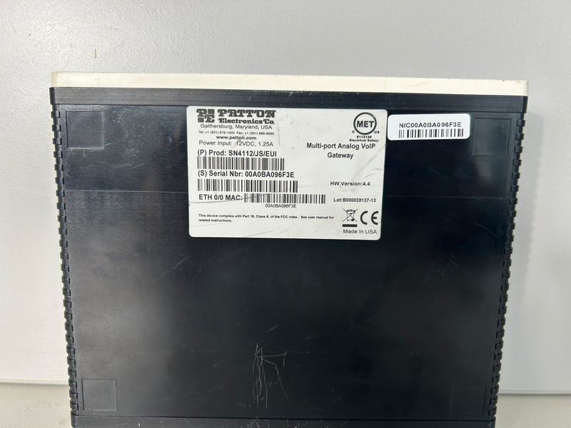Das Patton SmartNode 4112 VoIP Media Gateway
