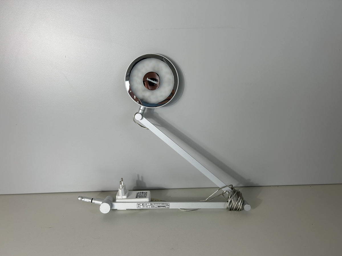 Artemide Nabide Schreibtischlampe Schreibtischleuchte Silber