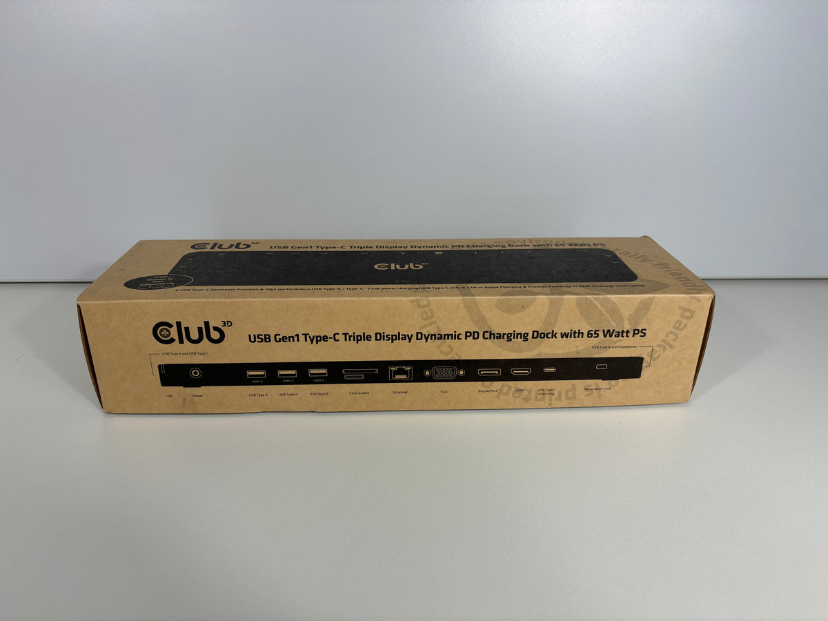 Club 3D  USB Gen1 Typ-C Triple Display Dynamic Dock NEU ohne Netzteil