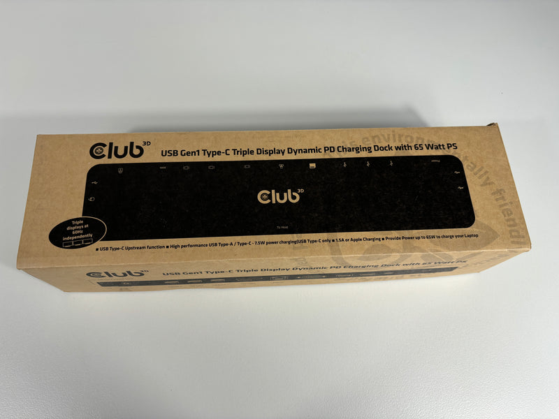 Club 3D  USB Gen1 Typ-C Triple Display Dynamic Dock NEU ohne Netzteil