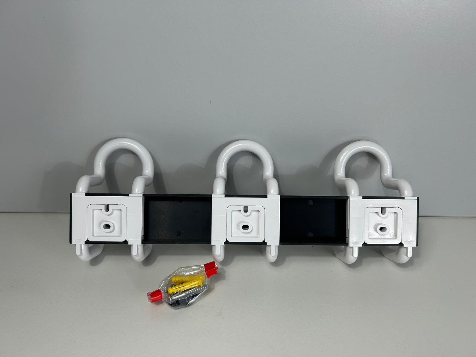 UNILUX 343 Gaderobenhaken Kleiderhaken Weiß Rot Schwarz NEU OVP