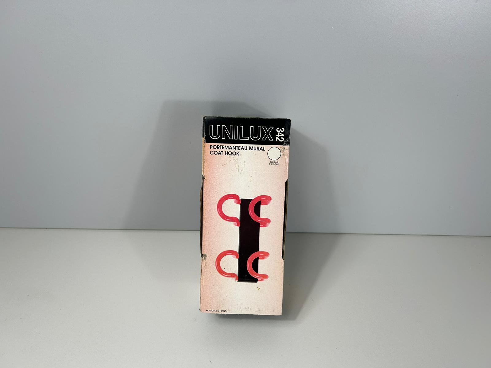 UNILUX 342 Gaderobenhaken Kleiderhaken Weiß Rot Schwarz NEU OVP