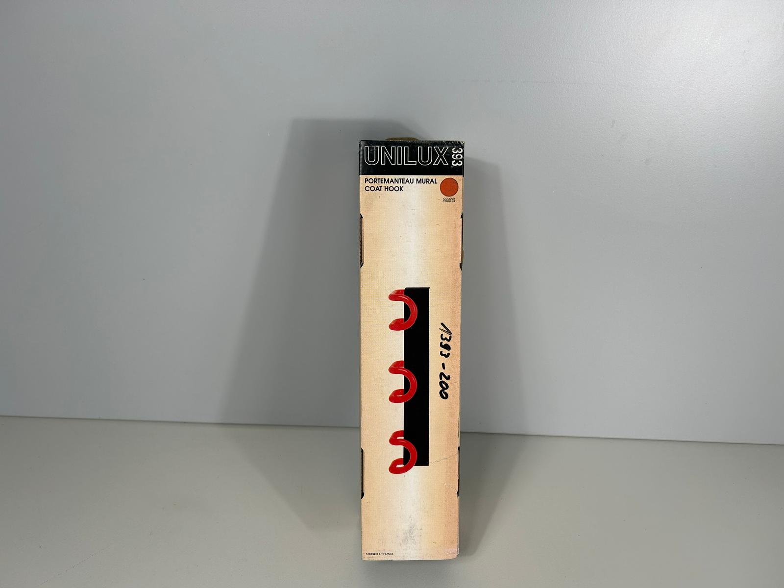 UNILUX 393 Gaderobenhaken Kleiderhaken Rot NEU OVP