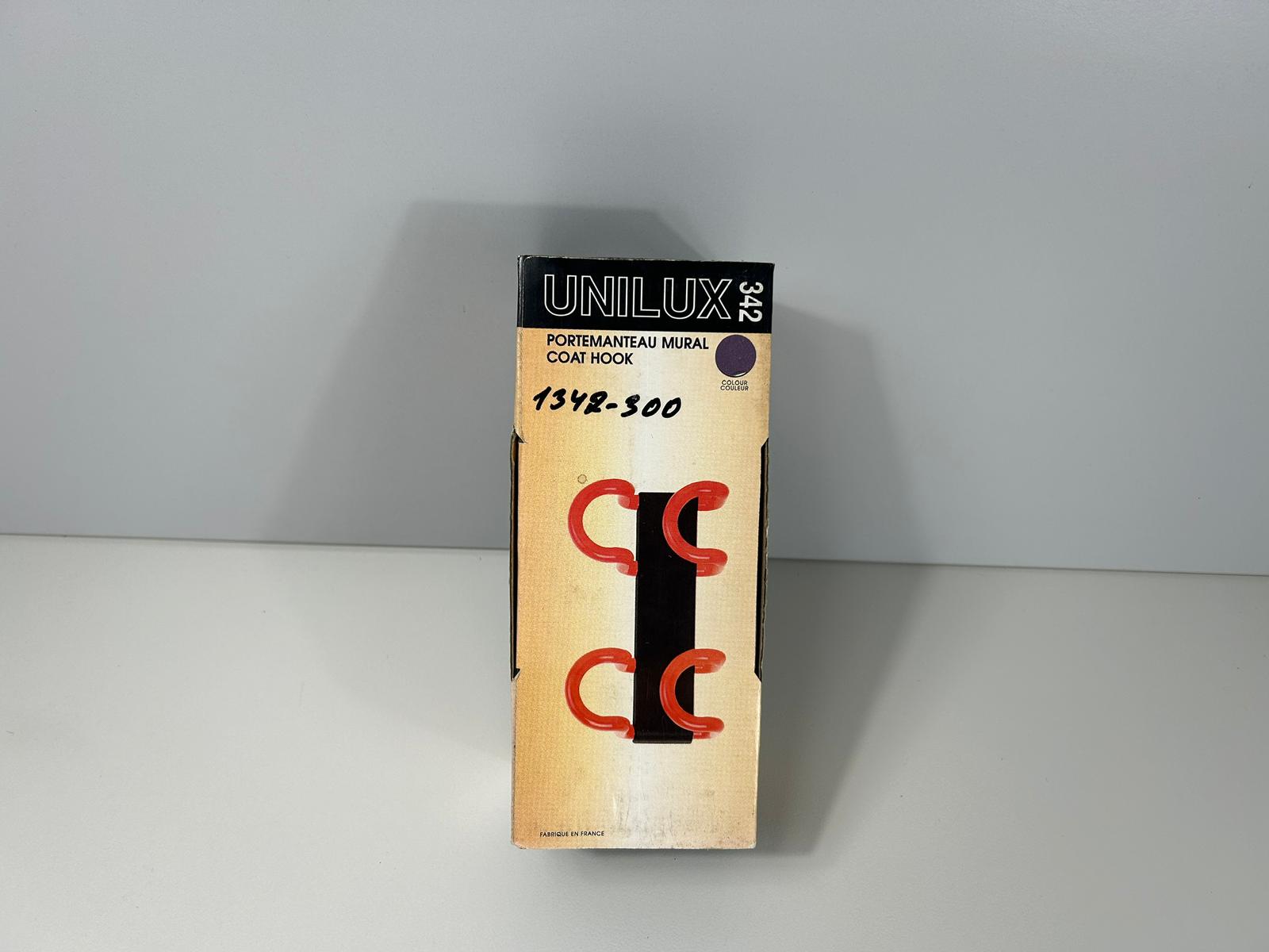 UNILUX 342 Gaderobenhaken Kleiderhaken Weiß Rot Schwarz NEU OVP