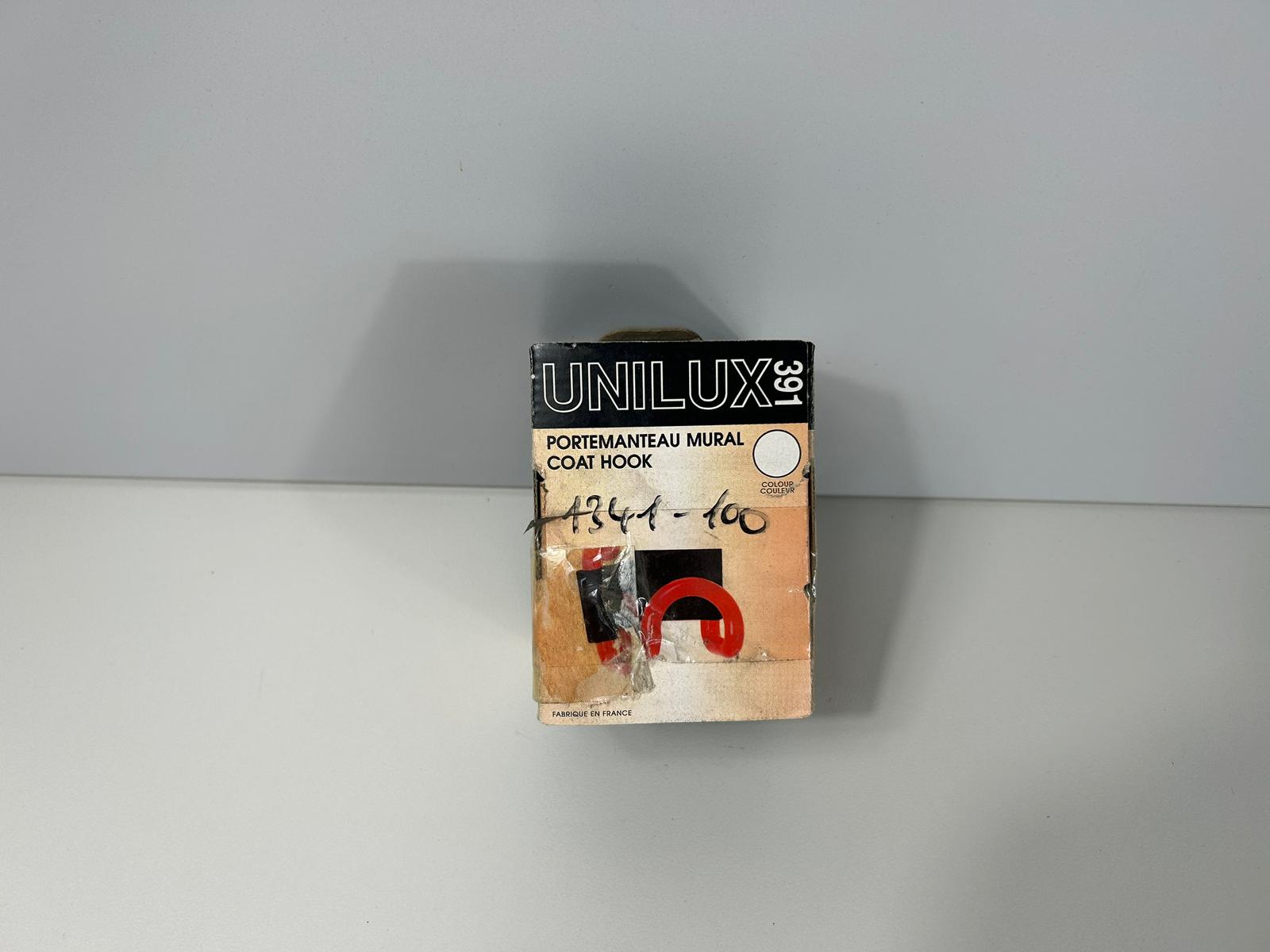 UNILUX 341 Gaderobenhaken Kleiderhaken Weiß Rot Schwarz NEU OVP