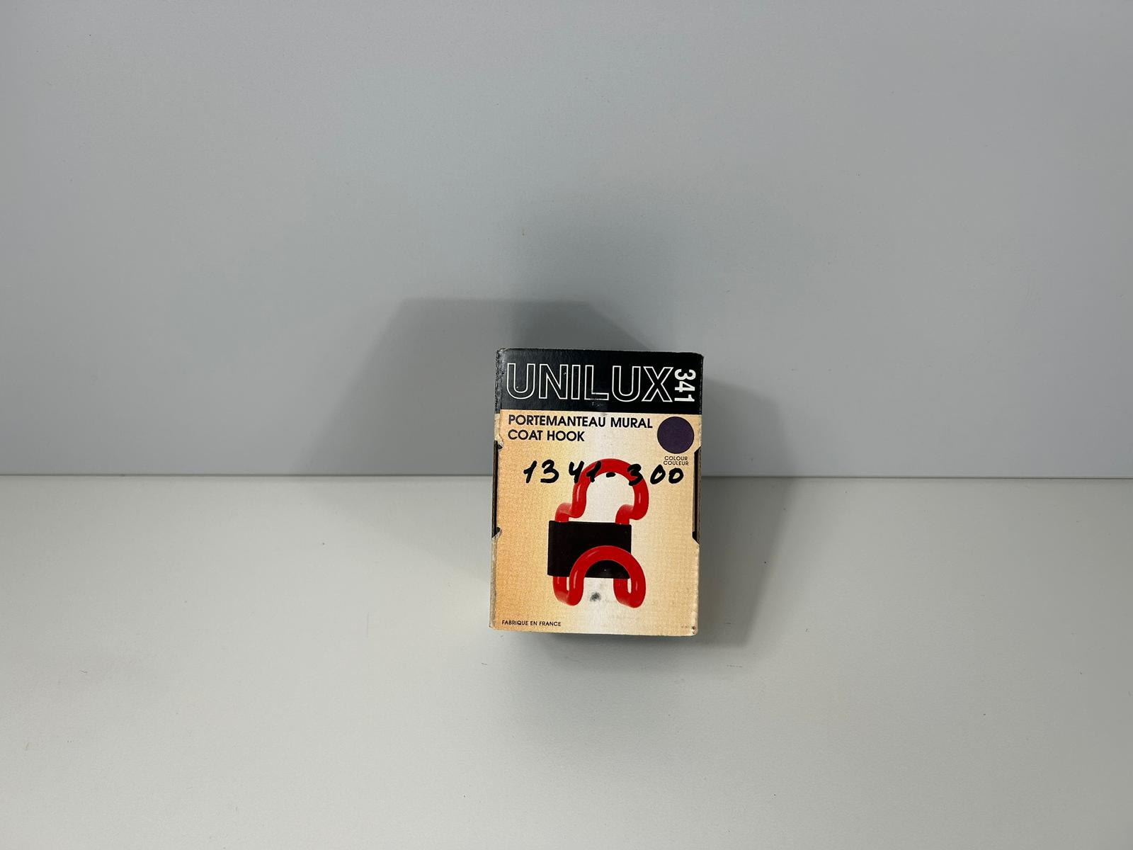 UNILUX 341 Gaderobenhaken Kleiderhaken Weiß Rot Schwarz NEU OVP