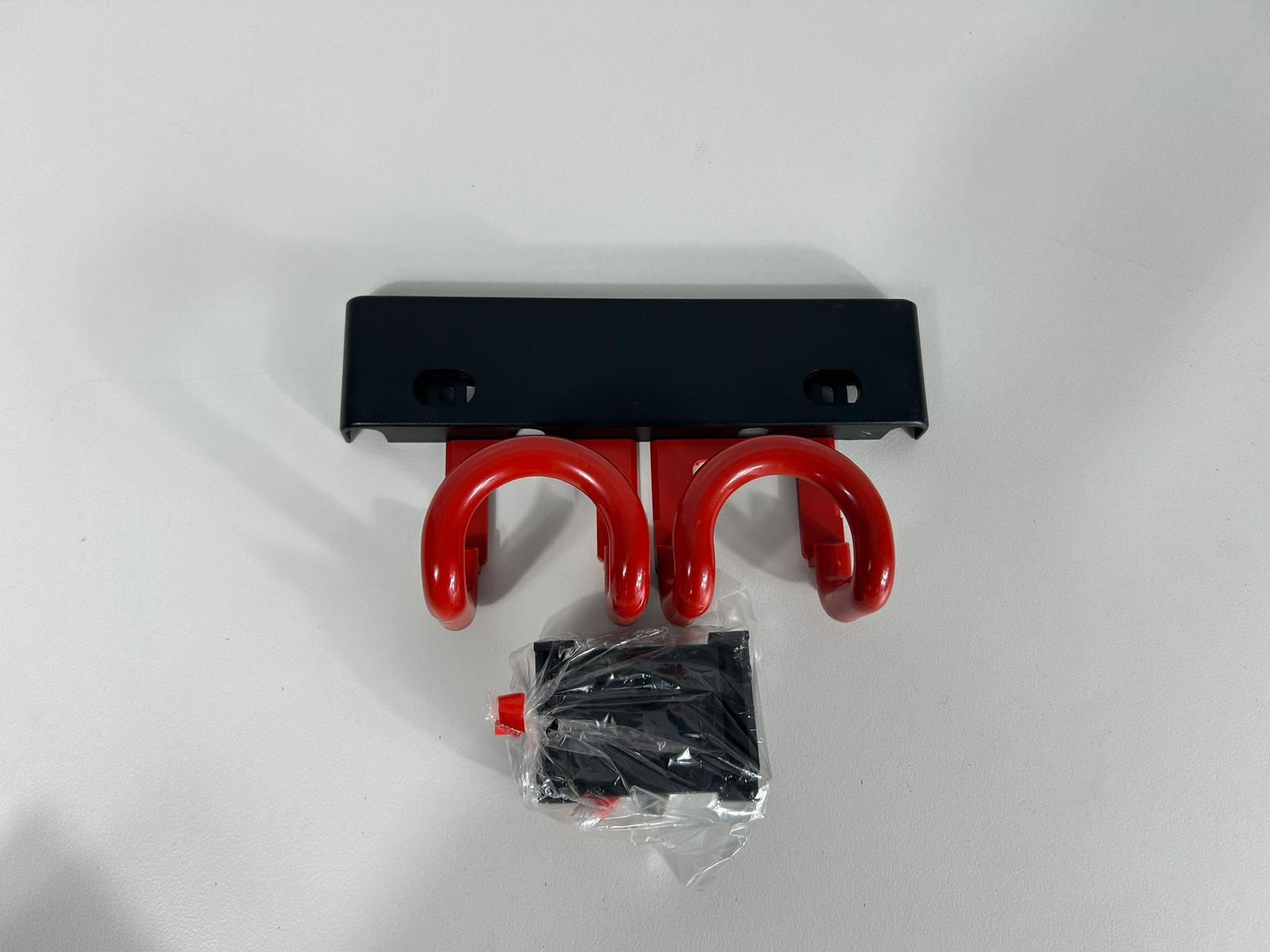 UNILUX 392 Gaderobenhaken Kleiderhaken Weiß Rot NEU OVP