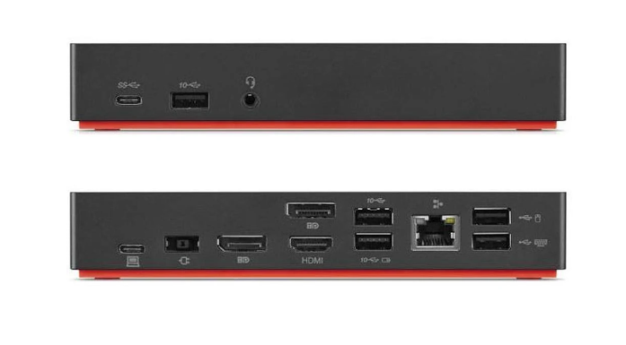 Lenovo 40AS Dockingstation inkl. Netzteil 90W & USB-C Kabel