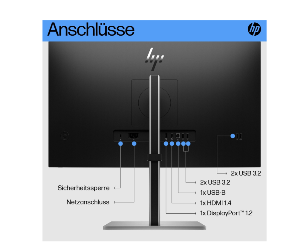 HP E27 G5 27" Monitor BIldschirm