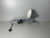 Schreibtischlampe Tischleuchte Silber mit Tischklemme