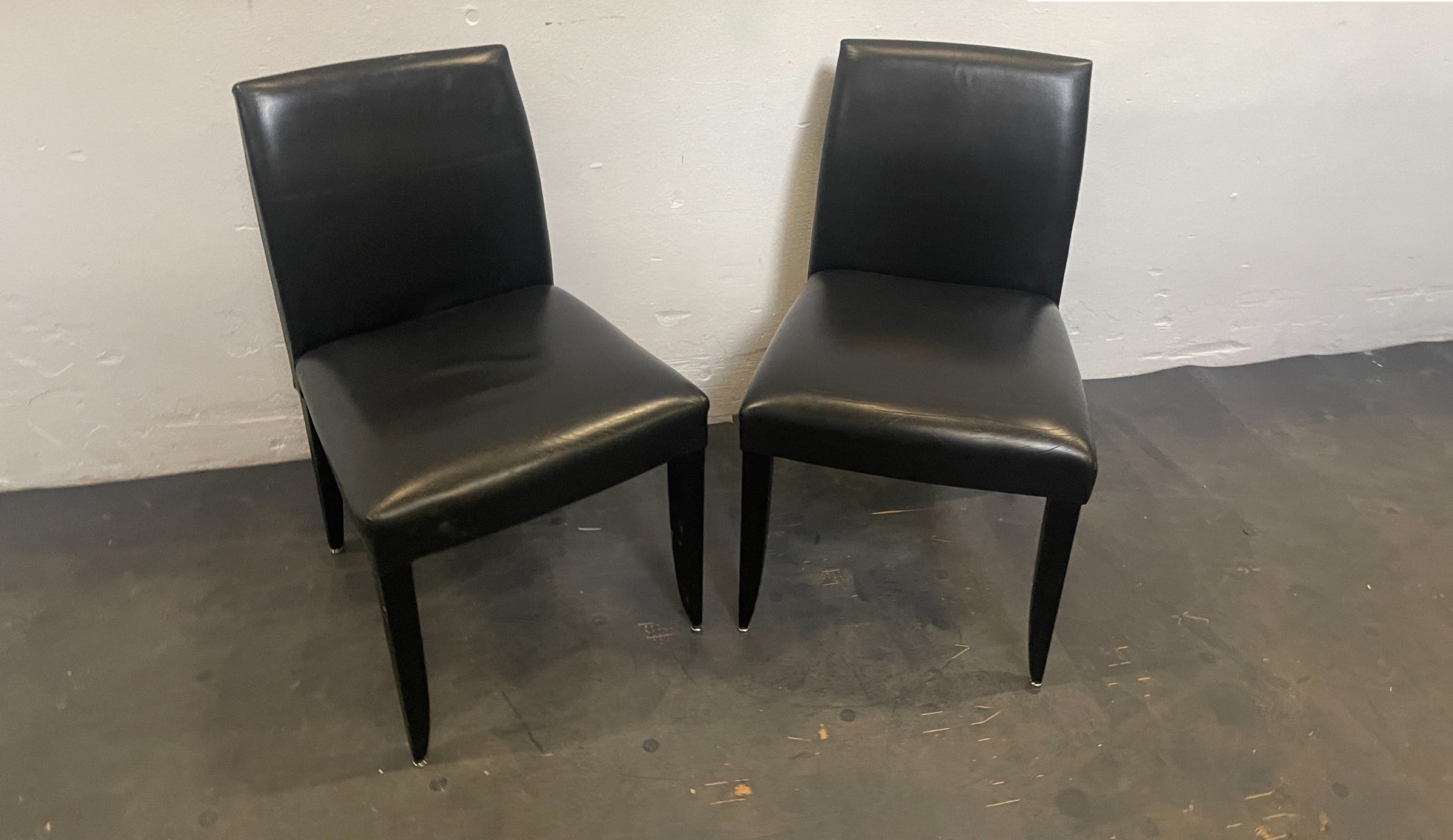 Andreu World Konferenzstuhl Lederstuhl ohne Armlehne