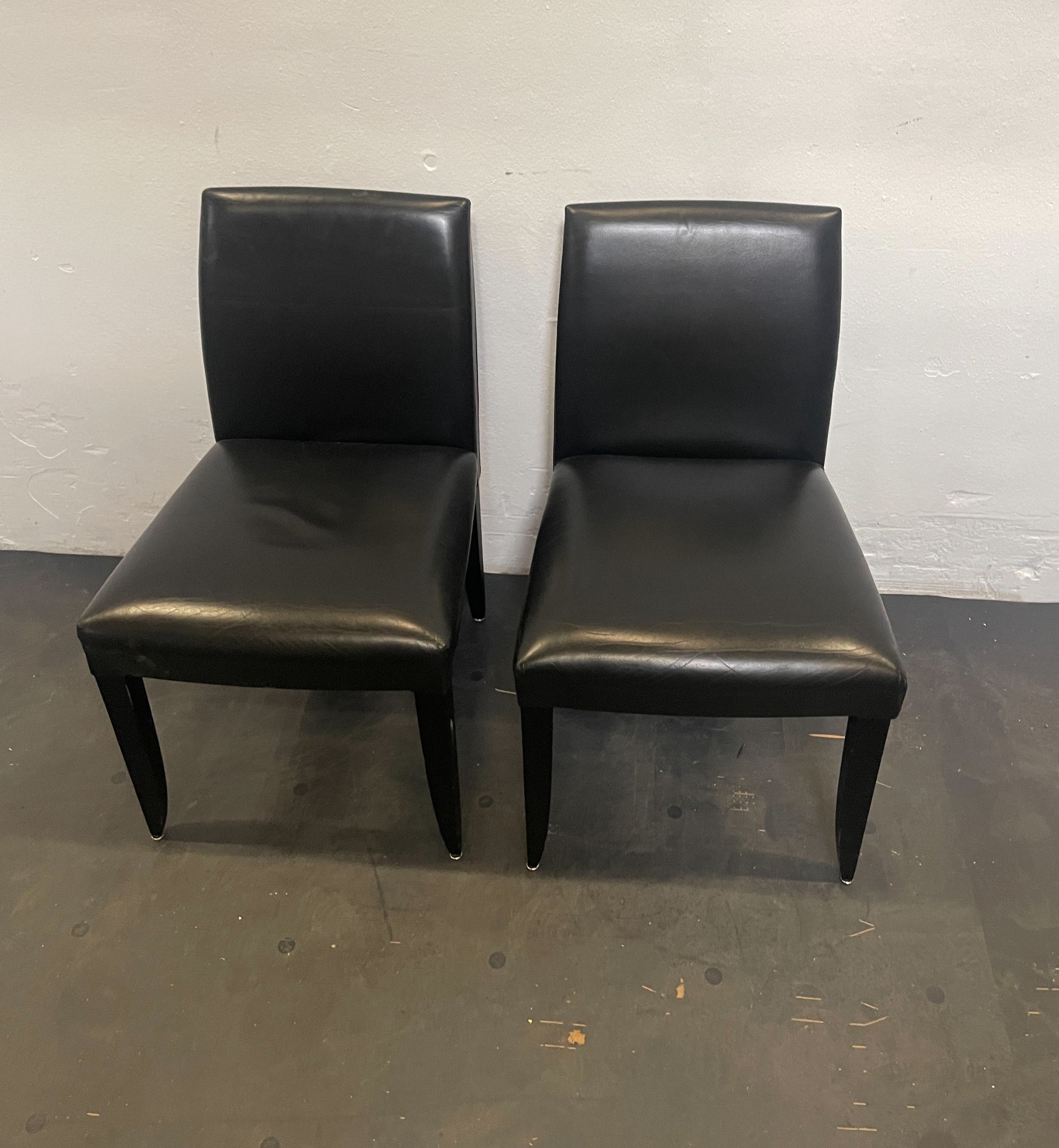 Andreu World Konferenzstuhl Lederstuhl ohne Armlehne