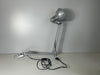 Schreibtischlampe Tischleuchte Silber mit Tischklemme