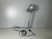 Schreibtischlampe Tischleuchte Silber mit Tischklemme